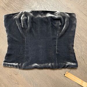 Reformation Georgia Velvet Top Shale Size 6